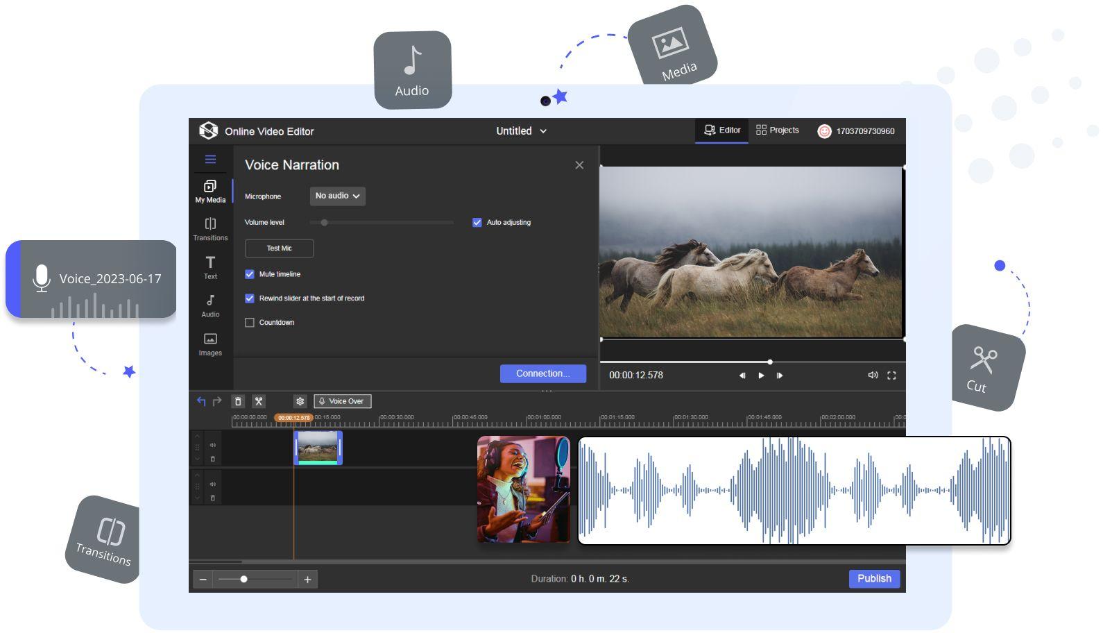 Mp3 Track Add Image to MP3 | Create Music Videos Online for Free